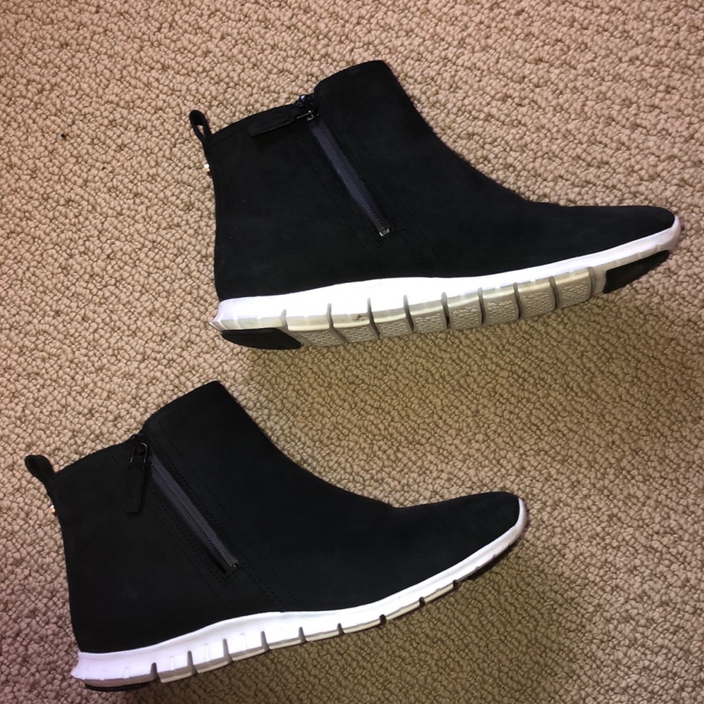 COLE HAAN zero grande waterproof zip booties